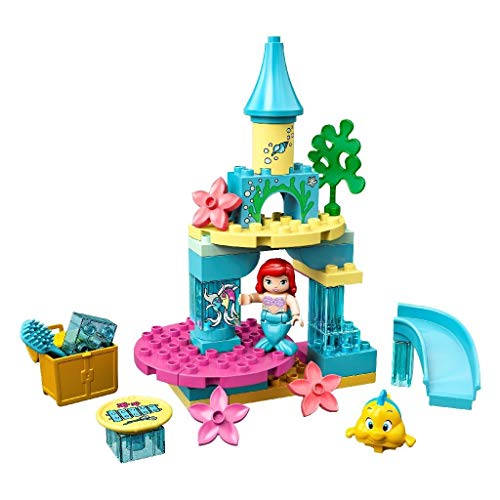 LEGO 10922 DUPLO Disney Princess Arielles Unterwasserschloss mit Arielle der kleinen Meerjungfrau Mini-Puppe, Spielzeug für Kleinkinder ab 2 Jahre von LEGO