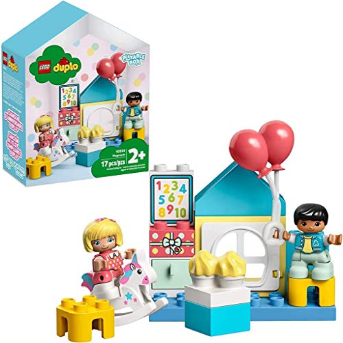 LEGO 10925 DUPLO Spielzimmer-Spielbox, Lernspielzeug, Puppenhaus mit großen Bausteinen, Spielzeug für Kleinkinder ab 2 Jahre von LEGO