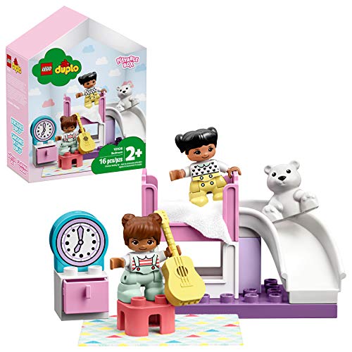 LEGO 10926 DUPLO Kinderzimmer-Spielbox, Lernspielzeug, Puppenhaus mit großen Bausteinen, Spielzeug für Kleinkinder ab 2 Jahre von LEGO
