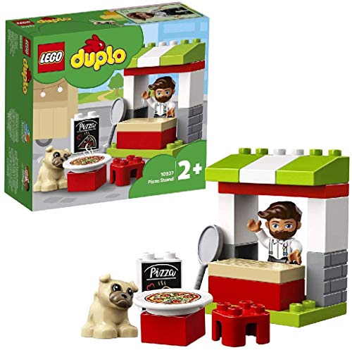 LEGO 10927 DUPLO Pizza-Stand, Spielzeug für Kleinkinder ab 2 Jahre, Konstruktionsspielzeug aus großen Bausteinen mit Pizza und Hundefigur LEGO 10927 DUPLO Pizza-Stand, Spielzeug für Kleinkinder ab 2 Jahre, Konstruktionsspielzeug aus großen Bausteinen mit Pizza und Hundefigur von LEGO