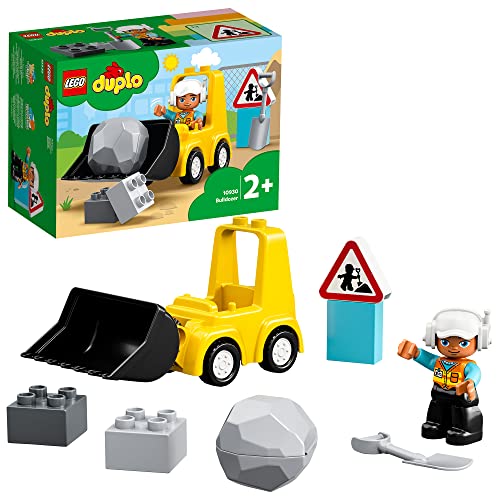 LEGO 10930 DUPLO Radlader, Spielzeug-Set mit Baufahrzeug für Kleinkinder ab 2 Jahren, Förderung der frühkindlichen Entwicklung und Feinmotorik von LEGO
