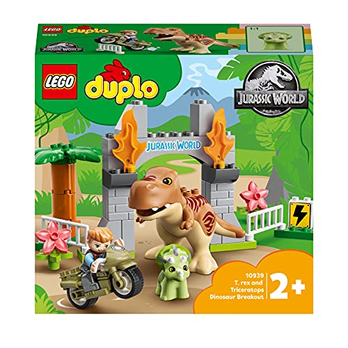 LEGO 10939 DUPLO Jurassic World Ausbruch des T. rex und Triceratops von LEGO