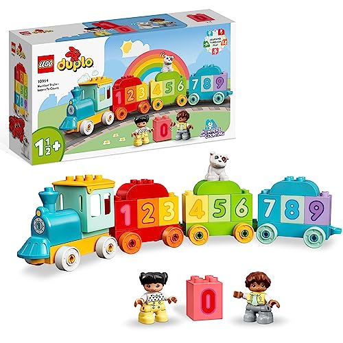 LEGO 10954 DUPLO Zahlenzug - Zählen Lernen, Zug Spielzeug, Lernspielzeug für Kinder ab 1, 5 Jahren, Baby Spielzeug für Mädchen und Jungen von LEGO