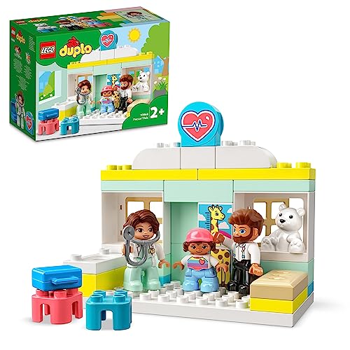 LEGO 10968 DUPLO Arztbesuch, Lernspielzeug für Kleinkinder, Spielzeug für Mädchen und Jungen ab 2 Jahre mit Figuren: Ärztin, Vater und Kind von LEGO