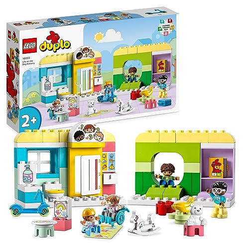 LEGO DUPLO Spielspaß in der Kita, Lern-Spielzeug für Kleinkinder ab 2 Jahren, Set mit Bausteinen und 4 Figuren inkl. Vorschullehrerin 10992 von LEGO