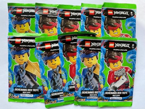 LEGO 10x Booster Pack Ninjago Trading Card Game Geheimnis der Tiefe Next Level Blue Ocean Sammelkartenspiel 50 Karten - verpackt Tüte LEGO 10x Booster Pack Ninjago Trading Card Game Geheimnis der Tiefe Next Level Blue Ocean Sammelkartenspiel 50 Karten - verpackt Tüte von LEGO