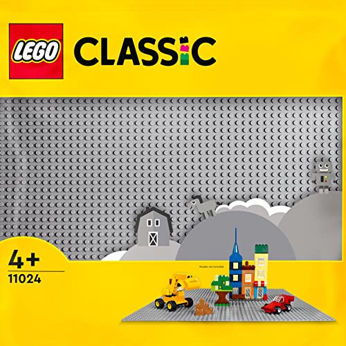 LEGO 11024 Classic Graue Bauplatte, quadratische Grundplatte mit 48x48 Noppen als Basis für Konstruktionen und für weitere Sets LEGO 11024 Classic Graue Bauplatte, quadratische Grundplatte mit 48x48 Noppen als Basis für Konstruktionen und für weitere Sets von LEGO