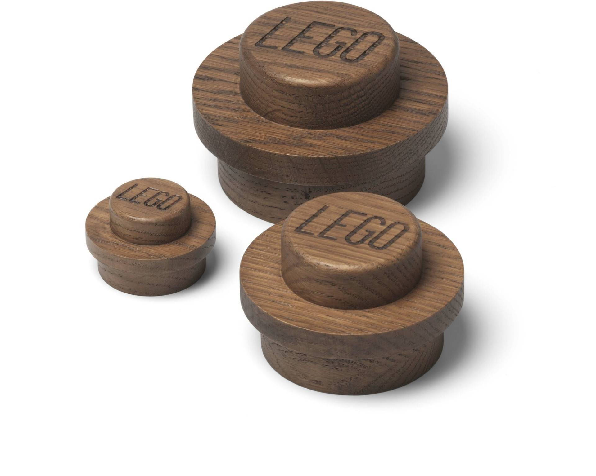 LEGO 1x1 Kleiderhaken aus Holz, Oak Dark Stained von LEGO