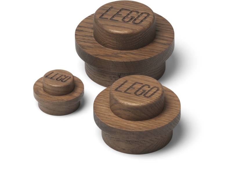 LEGO 1x1 Kleiderhaken Aus Holz, Oak Dark Stained von LEGO