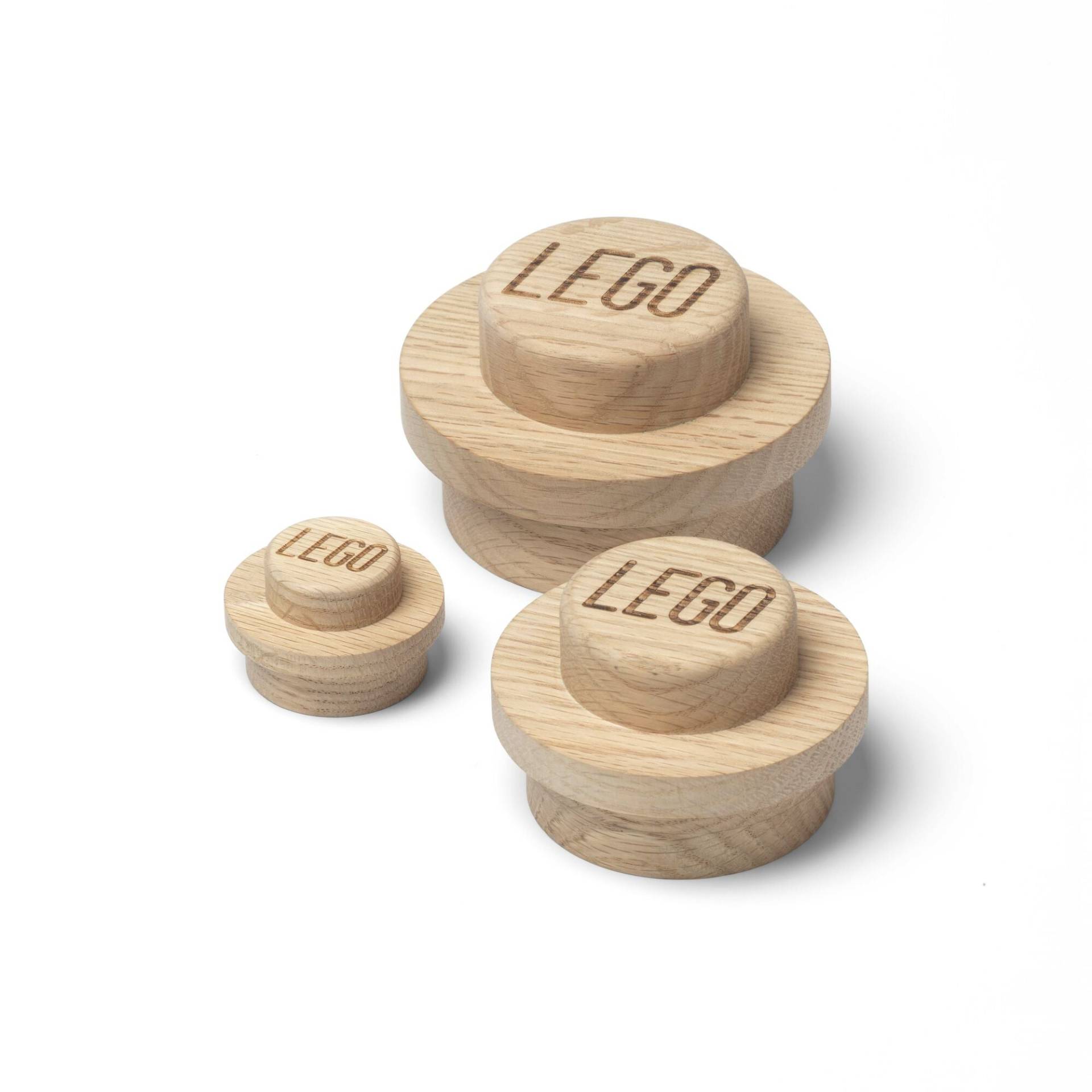 LEGO 1x1 Kleiderhaken aus Holz, Oak Soap Treated von LEGO