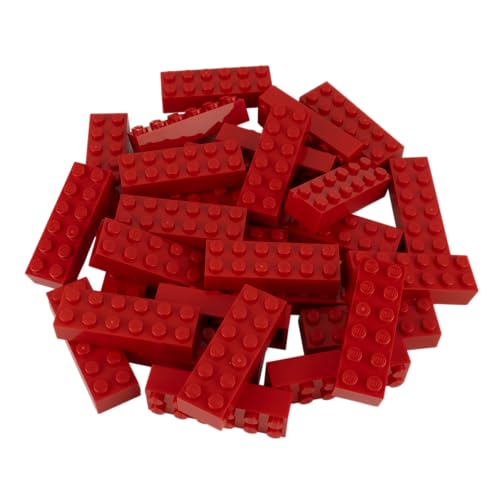 Lego® - Bausteine Grundbausteine 2x6 Noppen - 30 Stück - Modell 2456 in Rot - Basic Konstruktionssteine für kreative Bauprojekte von LEGO