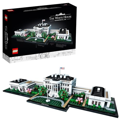LEGO 21054 Architecture Das Weiße Haus, Modellbausatz für Erwachsene, Set zum Stressabbau, tolle Zimmer oder Büro-Deko, Geschenkidee für Männer und Frauen von LEGO
