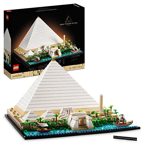 LEGO Architecture Cheops-Pyramide Bausatz zum Basteln als kreatives Hobby, Geschenkidee für Mütter, Väter, Frauen, kreative Aktivität, Sammlung berühmter Sehenswürdigkeiten 21058 von LEGO