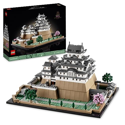 LEGO Architecture Burg Himeji, Modellbausatz für Erwachsene, Wahrzeichen-Kollektion, Set für Fans kreativer Gartenarbeit und japanischer Kultur, mit Kirschblütenbaum, Geschenk für Sie und Ihn 21060 von LEGO