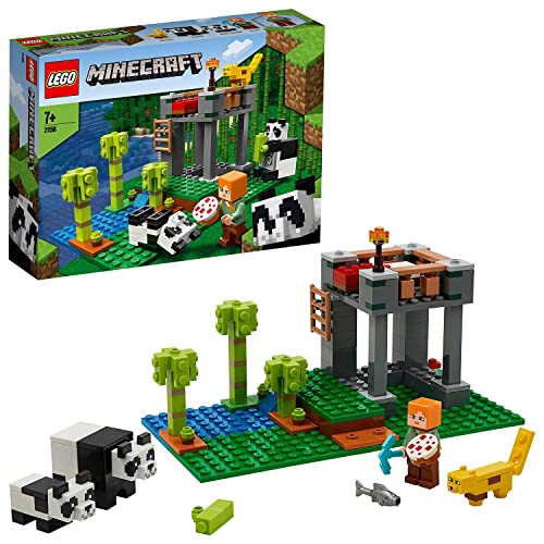 LEGO 21158 Minecraft Der Panda-Kindergarten, Bauset mit Alex und Tierfiguren, Spielzeuge für Mädchen und Jungen ab 5 Jahren von LEGO