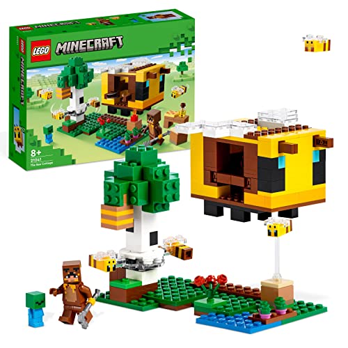 LEGO 21241 Minecraft Das Bienenhäuschen, Farm-Spielzeug mit baubarem Haus, Baby-Zombie und Tier-Figuren, Geburtstagsgeschenk für Jungen und Mädchen LEGO 21241 Minecraft Das Bienenhäuschen, Farm-Spielzeug mit baubarem Haus, Baby-Zombie und Tier-Figuren, Geburtstagsgeschenk für Jungen und Mädchen von LEGO