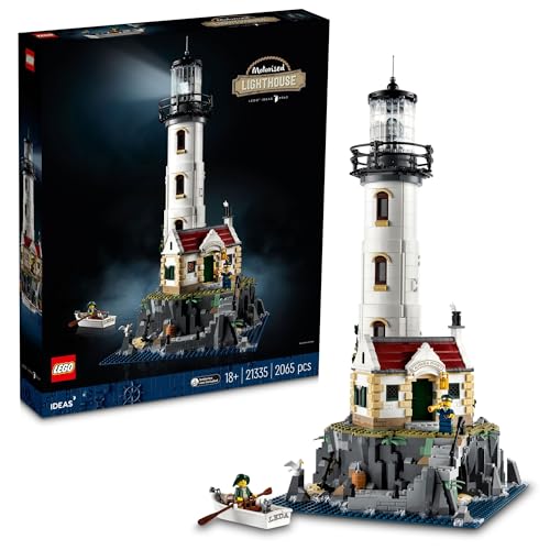 LEGO 21335 Ideen Der motorisierte Leuchtturm, Modell zum Aufbau, Geschenkidee, Heimdekoration, mit marinen Minifigurinen, manuelle Aktivität LEGO 21335 Ideen Der motorisierte Leuchtturm, Modell zum Aufbau, Geschenkidee, Heimdekoration, mit marinen Minifigurinen, manuelle Aktivität von LEGO