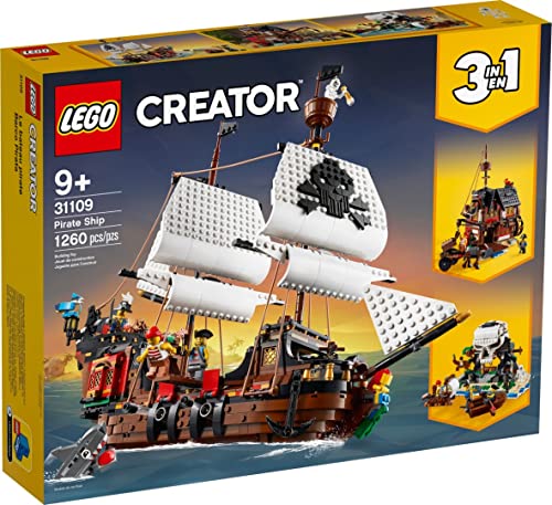 LEGO 31109 Creator 3-in-1 Piratenschiff, Taverne oder Totenkopfinsel Spielset LEGO 31109 Creator 3-in-1 Piratenschiff, Taverne oder Totenkopfinsel Spielset von LEGO