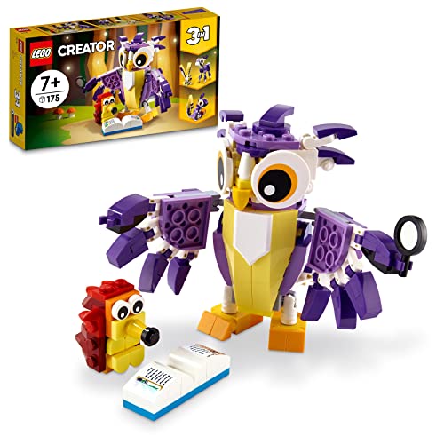 LEGO Creator 3-in-1 Wald-Fabelwesen: Hase - Eule - Eichhörnchen, Set mit Tierfiguren zum Bauen, Spielzeug ab 7 Jahre 31125 LEGO Creator 3-in-1 Wald-Fabelwesen: Hase - Eule - Eichhörnchen, Set mit Tierfiguren zum Bauen, Spielzeug ab 7 Jahre 31125 von LEGO