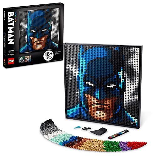 LEGO 31205 Art Jim Lee Batman Kollektion Wandkunst mit Joker oder Harley Quinn, Craft Geschenk-Idee für Ihn, Sie, Männer, Frauen, Bastelset und Kunstbild für Erwachsene, DIY-Poster von LEGO