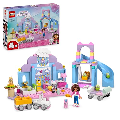 LEGO 4+ Gabbys Puppenhaus Gabbys Kätzchen Öhrchen, Set mit Tieren für Rollenspiele, Kinderspielzeug mit Rutsche und Figuren, Geschenk für Mädchen und Jungen, Spielzeug für kreatives Spielen 10796 LEGO 4+ Gabbys Puppenhaus Gabbys Kätzchen Öhrchen, Set mit Tieren für Rollenspiele, Kinderspielzeug mit Rutsche und Figuren, Geschenk für Mädchen und Jungen, Spielzeug für kreatives Spielen 10796 von LEGO