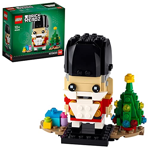 LEGO 40425 BrickHeadz Nussknacker Weihnachtsspielzeug mit Weihnachtsbaum, Männer, Frauen und Kinder ab 10 Jahren von LEGO