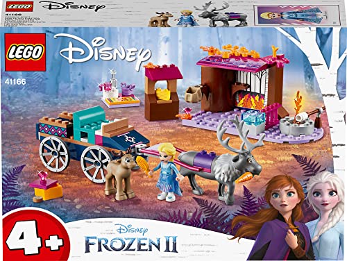 LEGO 41166 Disney Frozen Die Eiskönigin 2 ELSA und die Rentierkutsche, Spielzeug für Kinder ab 4 Jahre, mit 2 Rentieren, Mini-Puppe und Bauplatte von LEGO