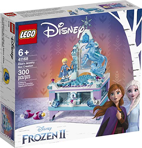 LEGO 41168 Disney Frozen Die Eiskönigin 2 Elsas Schmuckkästchen Mit ELSA & Nokk Mini-Puppen, Schublade, Spiegel & Drehscheibe, Geschenk Für Kinder, Mädchen Und Jungen Ab 6 Jahren von LEGO