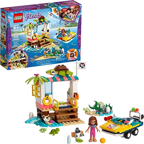 LEGO 41376 Friends Schildkröten-Rettungsstation Boot Spielset mit Olivia Minipuppe, Zobo Roboterfigur und 4 Babyschildkröten, Set zur Meeresrettung LEGO 41376 Friends Schildkröten-Rettungsstation Boot Spielset mit Olivia Minipuppe, Zobo Roboterfigur und 4 Babyschildkröten, Set zur Meeresrettung von LEGO