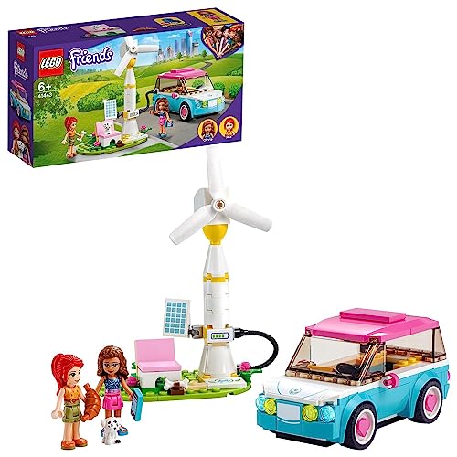 LEGO 41443 Friends Olivias Elektroauto Set, Spielzeug ab 6 Jahren mit Mini-Puppen Olivia & Mia und Spielzeugauto, Lernspielzeug für Mädchen und Jungen LEGO 41443 Friends Olivias Elektroauto Set, Spielzeug ab 6 Jahren mit Mini-Puppen Olivia & Mia und Spielzeugauto, Lernspielzeug für Mädchen und Jungen von LEGO