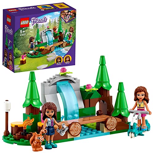 LEGO 41677 Friends Wasserfall im Wald, Camping Spielzeug ab 5 Jahre mit Mini-Puppen von LEGO