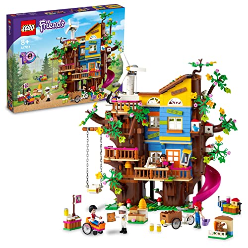 LEGO 41703 Friends Freundschaftsbaumhaus mit 5 Mini-Puppen und Tier-Figur, Natur-Lernspielzeug für Mädchen und Jungen ab 8 Jahren, Spielzeug-Haus in Heartlake City, Geschenk für Kinder von LEGO