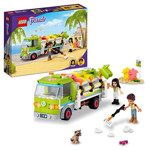 LEGO 41712 Friends Recycling-Auto, Lernspielzeug für Kinder, Jungen und Mädchen ab 6 Jahren, Spielzeug-Müllwagen mit Emma und River Mini-Puppen LEGO 41712 Friends Recycling-Auto, Lernspielzeug für Kinder, Jungen und Mädchen ab 6 Jahren, Spielzeug-Müllwagen mit Emma und River Mini-Puppen von LEGO