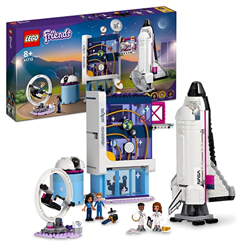 LEGO 41713 Friends Olivias Raumfahrt Akademie Weltraum-Spielzeug mit Raumschiff Space Shuttle und Astronauten-Figuren, Lernspielzeug ab 8 Jahre von LEGO