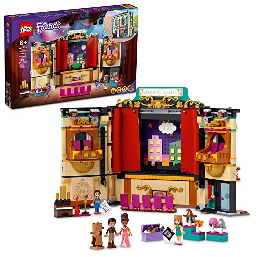 LEGO 41714 Friends Andreas Theaterschule, Puppenhaus in Heartlake City, kreatives Spielzeug mit 4 Mini-Puppen und Theater-Zubehör wie Musikinstrumente und Kostüme, Geschenk für Kinder ab 8 Jahre LEGO 41714 Friends Andreas Theaterschule, Puppenhaus in Heartlake City, kreatives Spielzeug mit 4 Mini-Puppen und Theater-Zubehör wie Musikinstrumente und Kostüme, Geschenk für Kinder ab 8 Jahre von LEGO