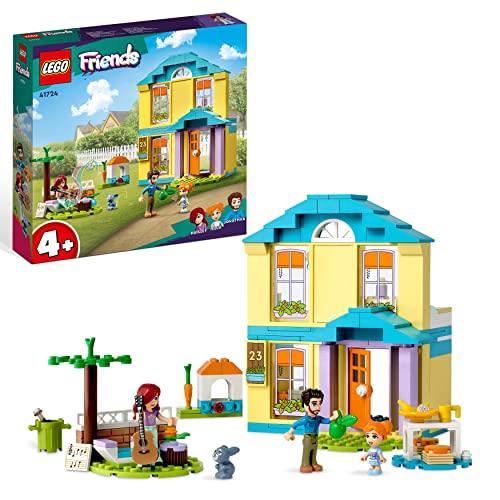 LEGO Friends Paisleys Haus, Puppenhaus mit 3 Mini-Puppen und Hasenfigur, Ella und Jonathan der Charaktere 2023 als Zubehör, Spielzeug für Mädchen und Jungen ab 4 Jahren 41724 von LEGO