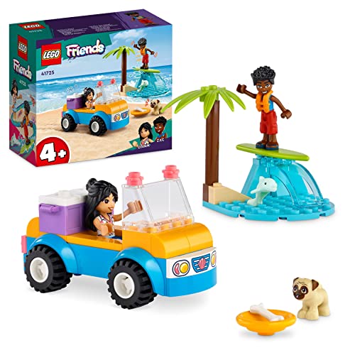 LEGO Friends Strandbuggy-Spaß Set mit Spielzeug-Auto, Surfbrett, Mini-Puppen sowie Delfin- und Hunde-Tierfiguren, Sommer-Spielset für Kinder, Mädchen und Jungen ab 4 Jahren 41725 LEGO Friends Strandbuggy-Spaß Set mit Spielzeug-Auto, Surfbrett, Mini-Puppen sowie Delfin- und Hunde-Tierfiguren, Sommer-Spielset für Kinder, Mädchen und Jungen ab 4 Jahren 41725 von LEGO