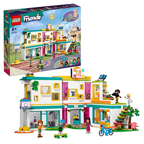 LEGO Friends Internationale Schule, Modular Building Spielzeug zum Bauen für Mädchen und Jungen ab 8 Jahren mit Mini-Puppen Aliya, Oli, Autumn aus der Serie 2023 41731 von LEGO