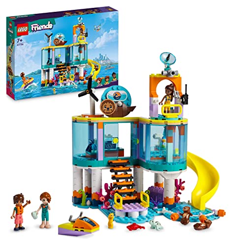 LEGO 41736 Friends Seerettungszentrum Tierarzt-Spielzeug für Kinder mit Otter-, Seepferdchen- und Schildkröten-Tierfiguren, Tierpflege-Spielzeug, Mädchen und Jungen ab 7 Jahren LEGO 41736 Friends Seerettungszentrum Tierarzt-Spielzeug für Kinder mit Otter-, Seepferdchen- und Schildkröten-Tierfiguren, Tierpflege-Spielzeug, Mädchen und Jungen ab 7 Jahren von LEGO