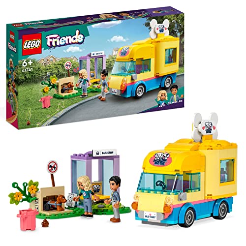 LEGO 41741 Friends Hunde-Rettungsvan, Tierrettung-Spielzeug-Van mit Haustieren und Mini-Puppen aus 2023, pädagogisches Tier-Spielzeug für Mädchen und Jungen ab 6 Jahren, Tierpflege mit Pickle dem Hund von LEGO