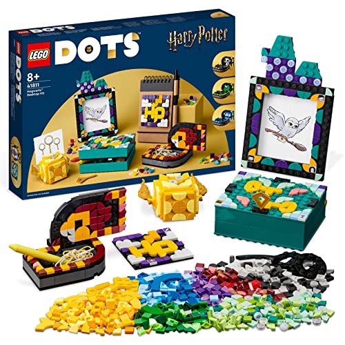 LEGO 41811 DOTS Hogwarts Schreibtisch-Set, DIY Harry Potter Zubehör für die Schule, Bastelset-Deko und Aufnäher, Bastel-Mosiak-Spielzeug-Set für Kinder von LEGO