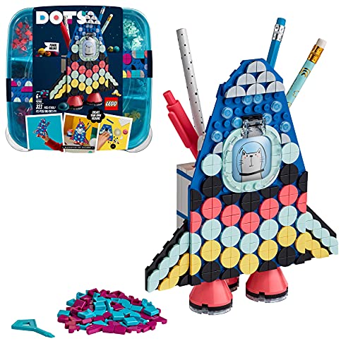 LEGO 41936 DOTS Raketen Stiftehalter Bastelset für Kinder, Kinderzimmer-Deko, Kreativset von LEGO