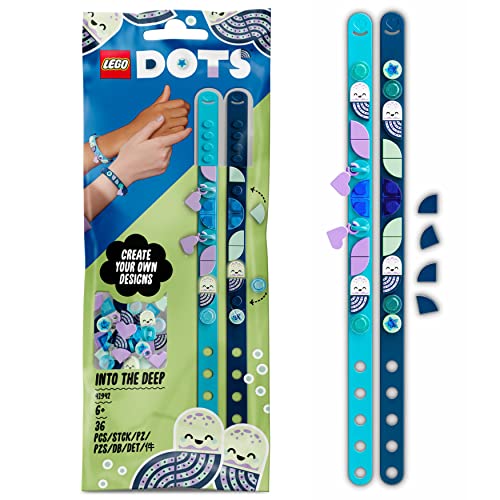 LEGO 41942 DOTS Ozean Armband mit Anhängern, DIY Bastelset, Kinderschmuck-Set, Spielzeug für Kinder ab 6 Jahren, Freundschaftsbänder, Kinderarmband LEGO 41942 DOTS Ozean Armband mit Anhängern, DIY Bastelset, Kinderschmuck-Set, Spielzeug für Kinder ab 6 Jahren, Freundschaftsbänder, Kinderarmband von LEGO