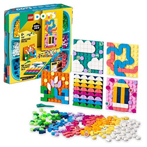 LEGO 41957 DOTS Kreativ-Aufkleber-Set, 5in1 DIY Bastelset für Kinder ab 6 Jahren, Spielzeug zum Basteln von personalisierten Mosaik-Aufklebern von LEGO