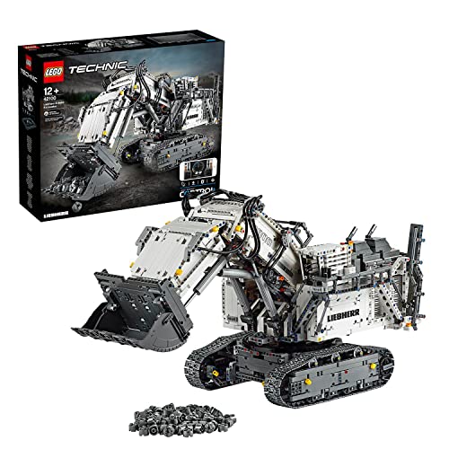 LEGO 42100 Technic Control+ Liebherr Bagger R9800, Ferngesteuerter Bagger, RC Fahrzeug, Spielzeug für Kinder und Erwachsene von LEGO