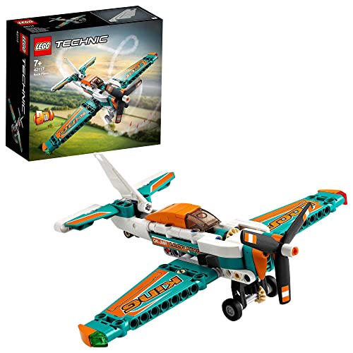 LEGO 42117 Technic Rennflugzeug & Jet-Flugzeug, 2-in-1 Spielzeug für Kinder ab 7, Geschenke zum Geburtstag oder zu Weihnachten für Jungen und Mädchen von LEGO