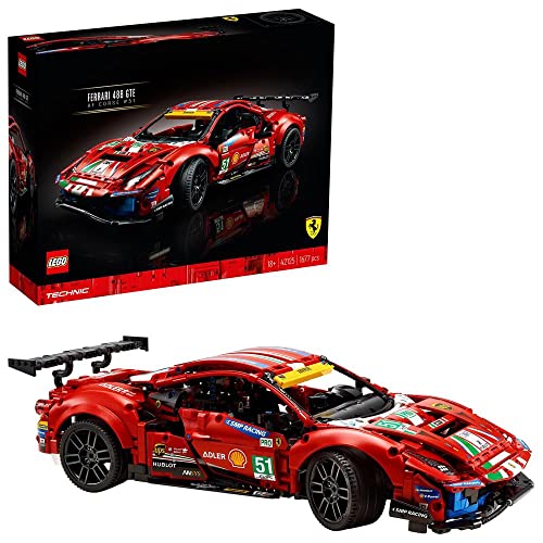 LEGO 42125 Technic Ferrari 488 GTE “AF Corse #51” Supersportwagen, Exklusives Sammlermodell, Sammlerset für Erwachsene von LEGO