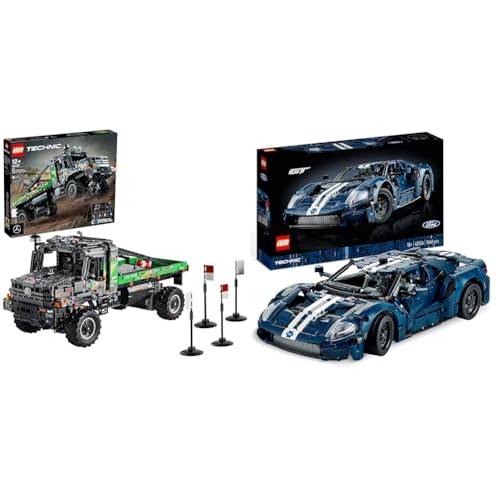 LEGO 42129 Technic 4x4 Mercedes-Benz Zetros Offroad-Truck & 42154 Technic Ford GT 2022 Auto-Modellbausatz für Erwachsene von LEGO