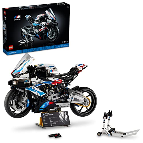 LEGO 42130 Technic BMW M 1000 RR Motorrad Modell für Erwachsene, Modellbausatz, Set als Geschenk zum Basteln von LEGO