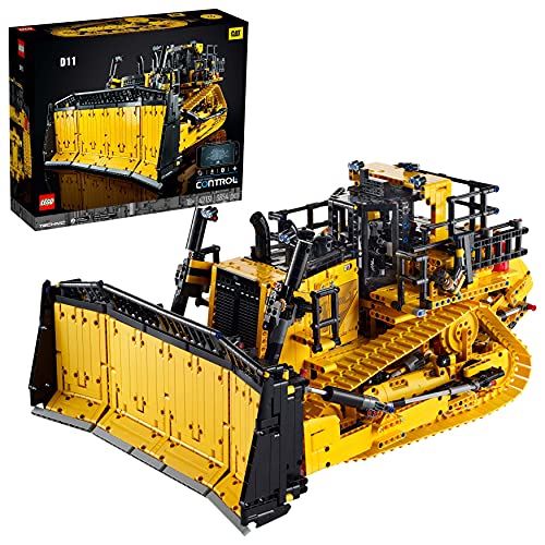 LEGO 42131 Technic Appgesteuerter Cat D11 Bulldozer, großes Set, Modellbausatz für Erwachsene, ferngesteuerte Autos, Geschenkidee für Männer, Frauen und Fans von Baufahrzeugen von LEGO
